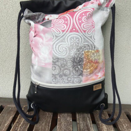 Bag für Erwachsene - Rosa Ornamente/Blumen