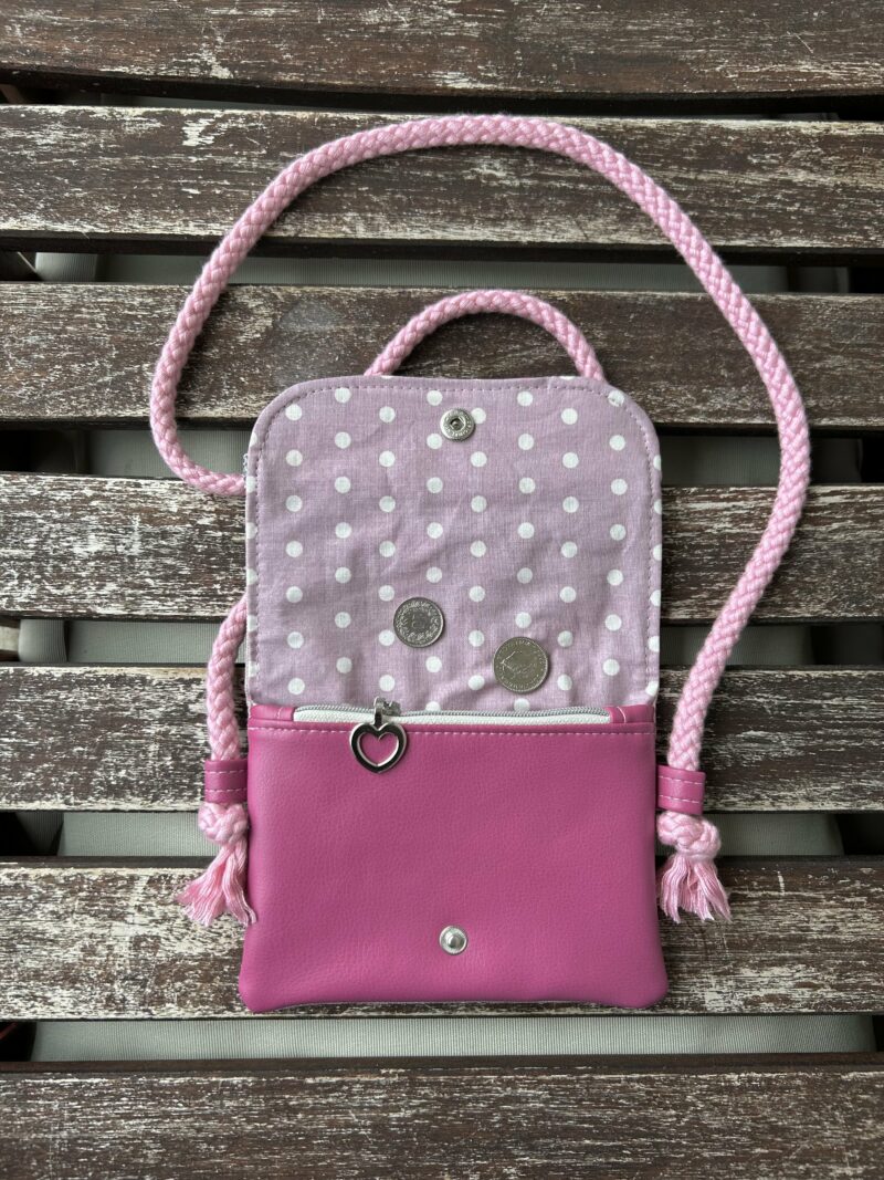 Umhängeportemonnaie - pink/rosa Hund – Bild 2