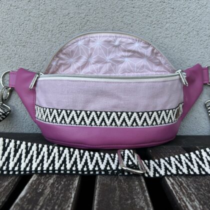 Crossbody Bag - pink/rosa Zickzack