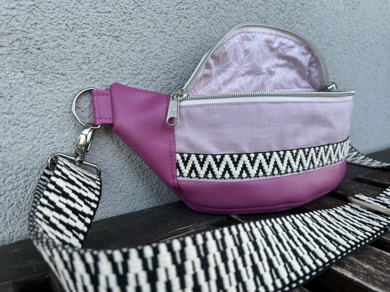 Crossbody Bag - pink/rosa Zickzack – Bild 2